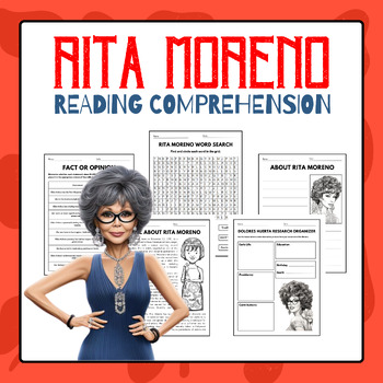 Preview of Rita Moreno - Reading Comprehension Pack | Women's History Month Activities