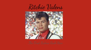 Preview of Ritchie Valens **Hispanic Heritage** Google Slides Presentation