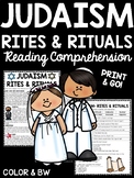 Rites and Rituals of Judaism Reading Comprehension Workshe