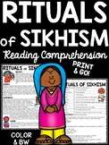 Rituals and Beliefs of Sikhism Reading Comprehension Works