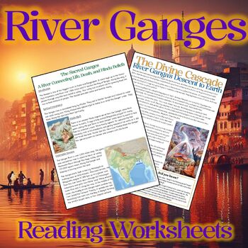 Preview of River Ganges Reading Fact Files + Hindu Story Differentiated Activities