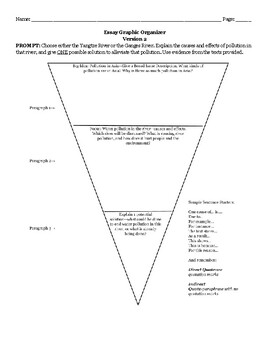 Fishing Essay Graphic Organizer – #RocknTheBoat