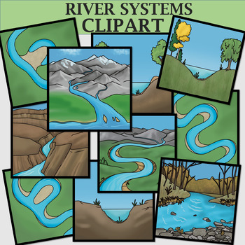 Preview of River Systems Clipart