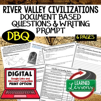 Preview of River Valley Civilizations DBQ Document Based Questions (World History)