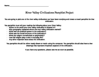 Preview of River Valley Civilizations Pamphlet Project