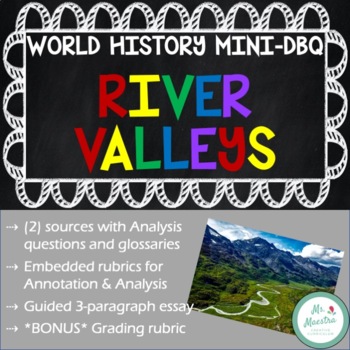 Preview of River Valleys - World History Mini-DBQ