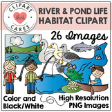 River and Pond Life Clipart by Clipart That Cares