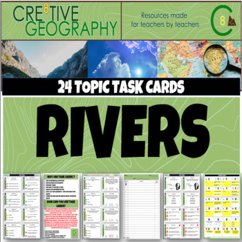 Preview of Rivers Geography Digital Task Cards
