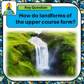 Preview of Rivers, River landforms, Waterfalls, Interlocking spurs, The upper course