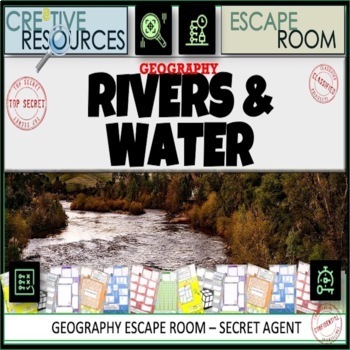 Preview of Rivers & Water Geography Escape Room