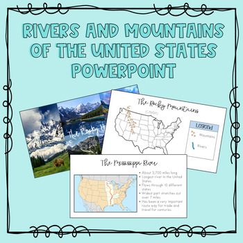Preview of Rivers and Mountains of the United States PowerPoint