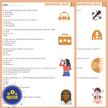 Pop Music Quiz by Cre8tive Resources