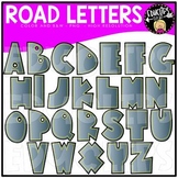 Road Letters Clip Art Set {Educlips Clipart}