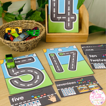 road letters and numbers printable pack primary print font tpt