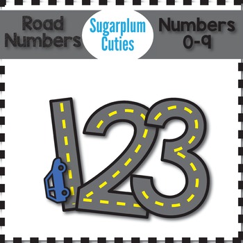 road numbers road clipart numbers clipart by sugarplum cuties tpt