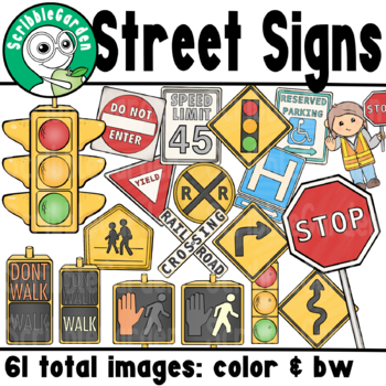 Preview of Road Safety: Street Signs ClipArt