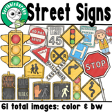 Road Safety: Street Signs ClipArt