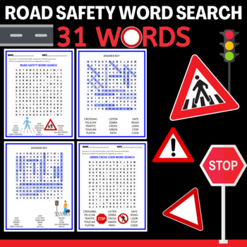 Preview of Road Safety Word Search