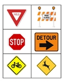 Road Sign Flash Cards