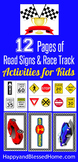 Road Sign and Race Track Printables