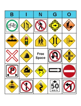 Ontario Road Signs BINGO by Ms Degenstein's Classroom | TpT