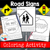 Road Signs : Coloring Pages