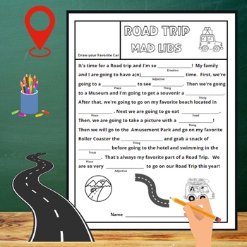 NEW! NO PREP! Road Trip Activities For Kids of All Ages!