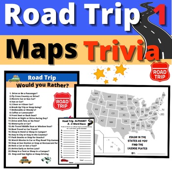 NEW! NO PREP! Road Trip Activities For Kids of All Ages!