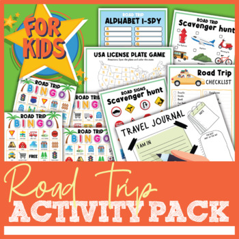 Road Trip Activity Bundle Printable, License Plate Game Printable, Car  Bingo, Vacation Packing List, Road Trip Essentials, Scavenger Hunt 