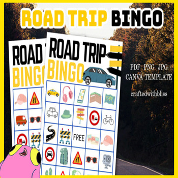 Preview of Road Trip Bingo Bonanza! Fun & Educational Game for Kids (20 Unique Cards)