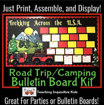 Preview of Road Trip Camping Bulletin Board