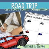 Road Trip Car Color Counting Game for Family Vacation and 