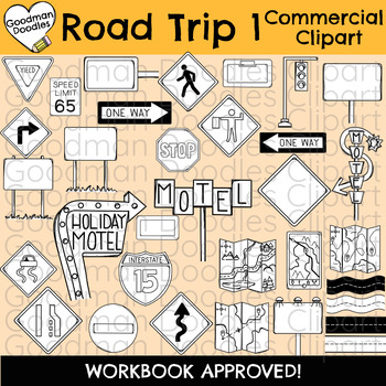Preview of Road Trip Commercial Clipart 1