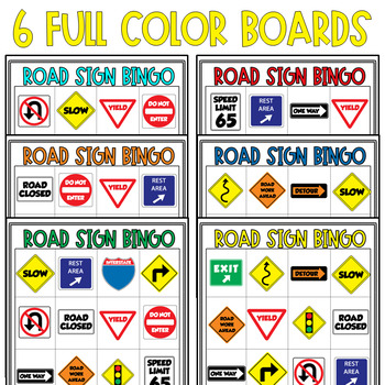 Road Trip Games Road Sign Bingo By The Thinking Teacher's Toolbox