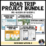 Road Trip Math Project Bundle | Pre-Algebra or Algebra 1