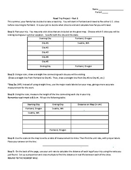 Preview of 6th grade Algebra Review Project