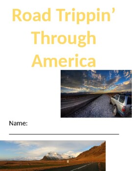 Preview of Road Trip Through America - Project  (No Prep/Print and Go!)