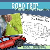 Road Trip USA Map Tracker Family Vacation & Field Trip | T