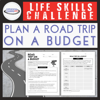 Preview of Road Trip on a Budget: High School Life Skills Challenge