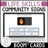 Life Skills BOOM CARDS™ Road and Community Signs Functiona