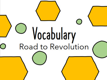 Preview of Road to American Revolution Vocabulary