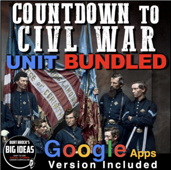 Preview of Road to Civil War / Sectionalism Unit PPTs, Guided Notes, Worksheets, Test,GApps