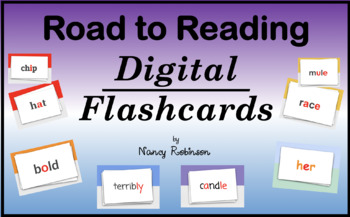 Preview of Road to Reading Digital Flashcards - Blue and Purple Levels