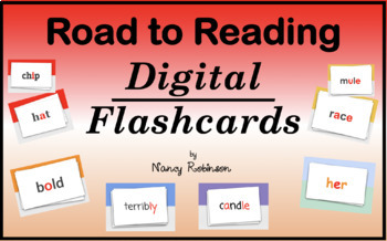 Preview of Road to Reading Digital Flashcards - Red and Orange Levels