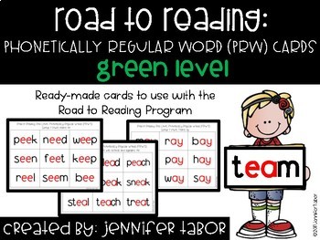 Preview of Road to Reading Word Cards: Green Level
