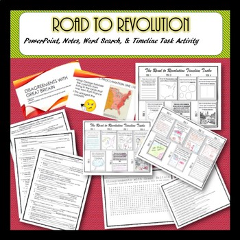 Preview of Road to Revolution BUNDLE Disagreements w/ Great Britain Activities