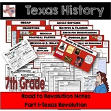 Texas History - Road to Revolution & Texas Revolution Note