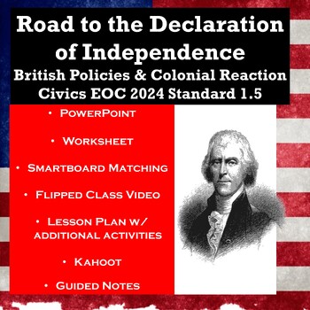 Preview of Road to the Declaration of Independence Civics EOC 2024 Standard 1.5