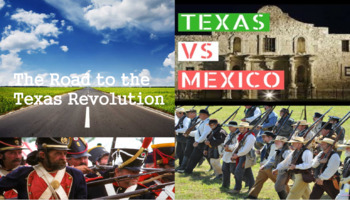 Preview of Road to the Texas Revolution PowerPoint and Notes Organizer