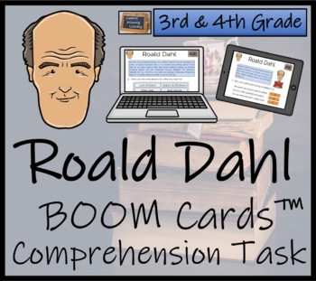 Preview of Roald Dahl BOOM Cards™ Comprehension Activity | 3rd Grade & 4th Grade